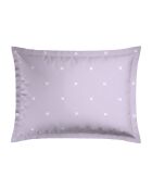 2 Taies d'oreiller en satin de coton Canards Lilas