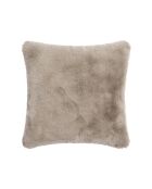 Housse de coussin en fausse fourrure beige - 40x40 cm