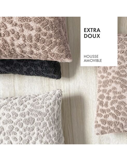 Housse de coussin Léo Rose - 45x45 cm