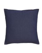 Housse de coussin en jean bleu foncé - 45x45 cm
