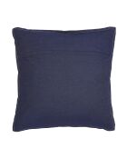 Housse de coussin en jean bleu foncé - 45x45 cm