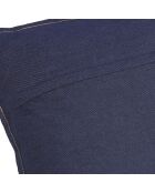 Housse de coussin en jean bleu foncé - 45x45 cm