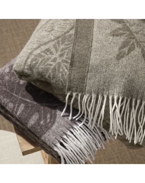 Plaid tissé Araçari marron - 130x180 cm