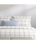 Parure housse de couette en satin de coton - Aaron Taupe