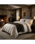 Parure housse de couette en satin de coton - Elior Bordeaux