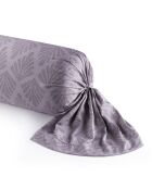 Housse de traversin cotton satin Vibrance végétale Violet foncé - 43x210 cm