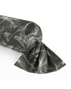 Housse de traversin en satin de coton Eden noir - 43x210 cm