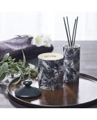Bâtonnets parfumés en support en porcelaine Jungle - Bleu - Jasmin & Ylang - 100 ml