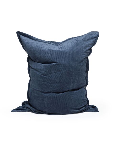 Housse de pouf bleue - 80x100 cm