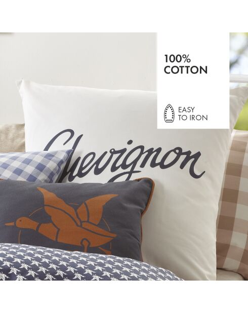 Taie d'oreiller en coton Togs Duck / Ducks Taupe