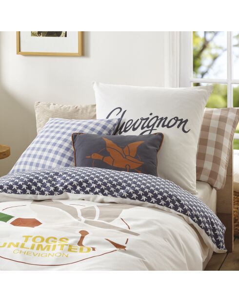 Taie d'oreiller en coton Togs Duck / Ducks Taupe