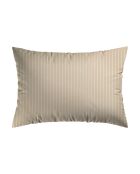2 Taies d'oreiller en fil de coton teint Achile Taupe - 50x70 cm