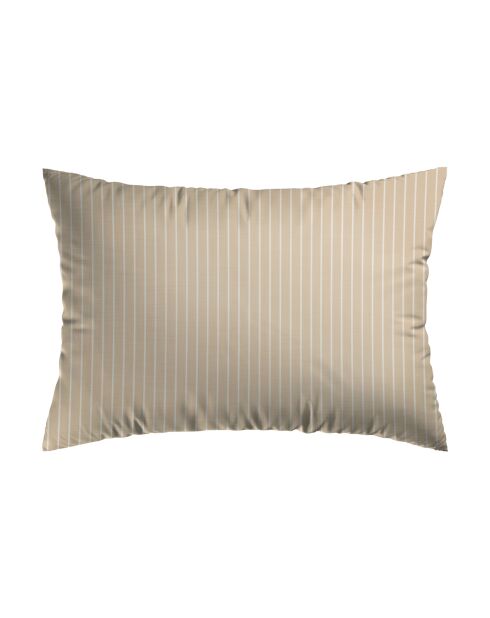 2 Taies d'oreiller en fil de coton teint Achile Taupe - 50x70 cm