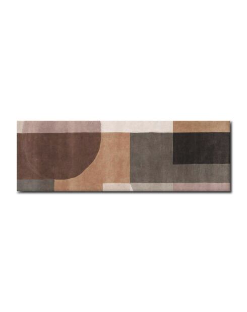 Tapis Vista marron - 60x180 cm