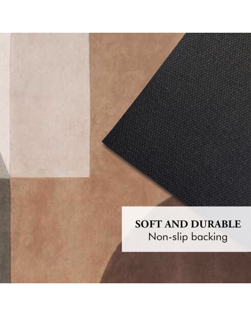Tapis Vista marron - 60x180 cm