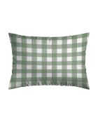 Taie d'oreiller en coton Vichy Canards Verts - 50x60 cm