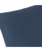 Housse de coussin en velours côtelé bleu