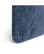 Pochette plate velours côtelé Bleu - 24x16,5 cm