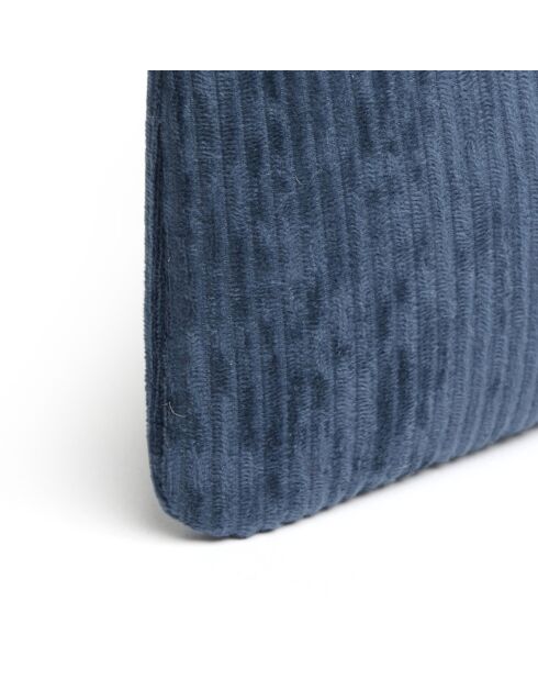 Pochette plate velours côtelé Bleu - 24x16,5 cm