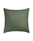 Taie d'oreiller en coton lavé Uni vert foncé - 63x63 cm