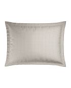 2 Taies cotton satin Elégance brisée Taupe - 50x70 cm