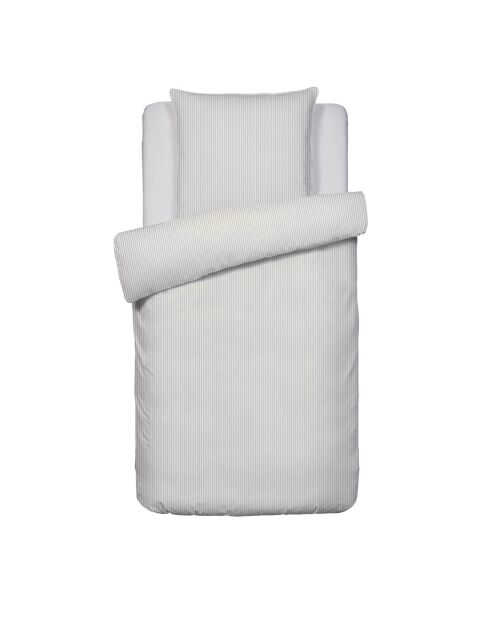 Parure housse de couette en percal de coton Lyon Taupe