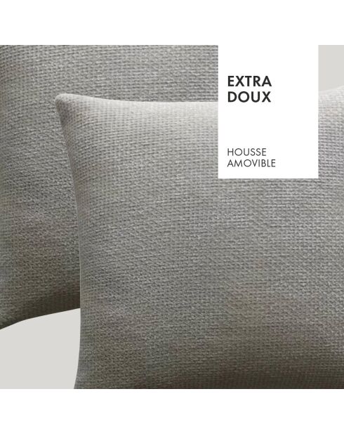 Housse de coussin Raoul blanc cassé - 45x45 cm