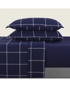 2 Taies en satin de coton - Arthur Bleu foncé - 50x70 cm