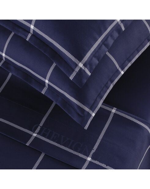 2 Taies en satin de coton - Arthur Bleu foncé - 50x70 cm
