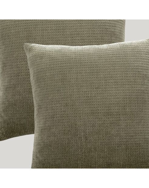Housse de coussin Raoul verte - 45x45 cm