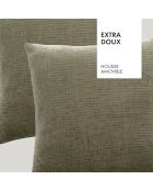 Housse de coussin Raoul verte - 45x45 cm