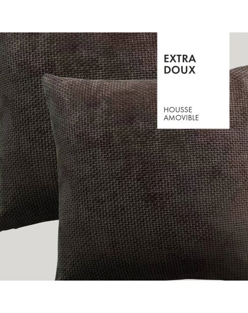 Housse de coussin Robin Brown - 45x45 cm