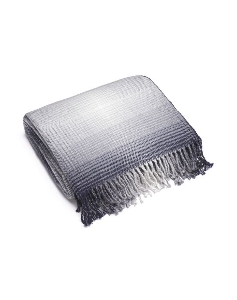 Plaid tissé en coton Gris - 130x180 cm