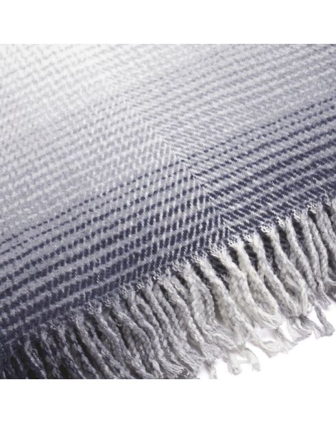 Plaid tissé en coton Gris - 130x180 cm