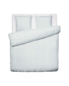 Parure housse de couette en satin de coton vert olive