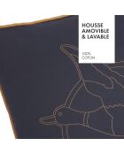 Housse de coussin Togs Duck bleu foncé - 45x45 cm