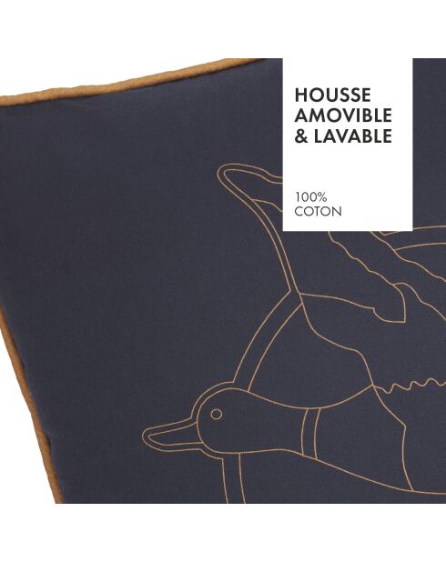 Housse de coussin Togs Duck bleu foncé - 45x45 cm