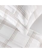 2 Taies en satin de coton - Aaron Taupe -50x70 cm