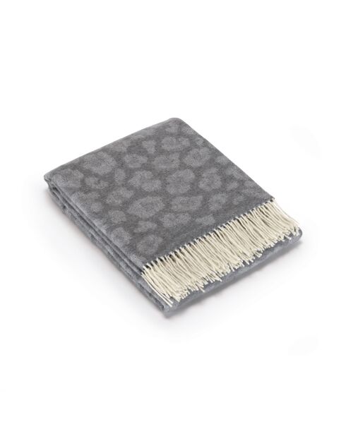 Plaid tissé Manuel gris - 130x180 cm