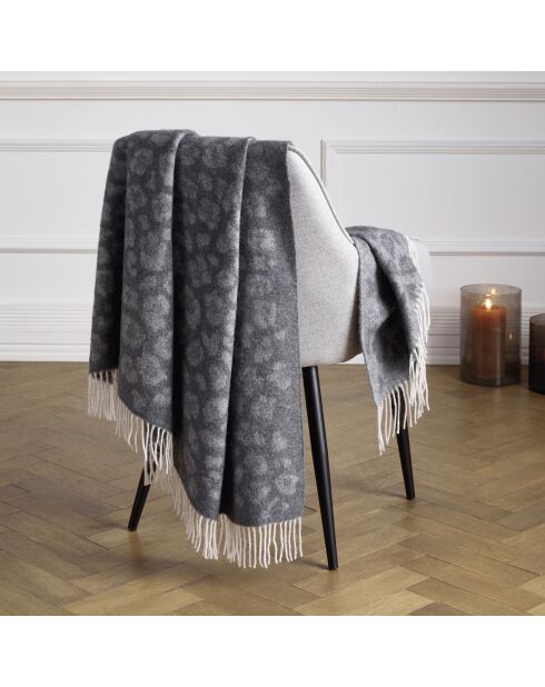 Plaid tissé Manuel gris - 130x180 cm