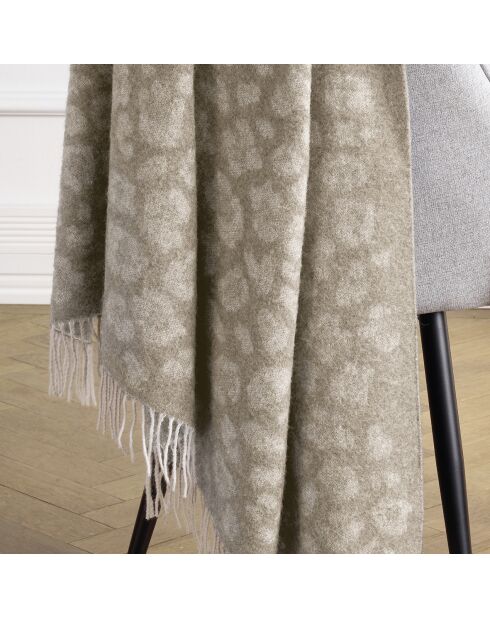 Plaid tissé Manuel Taupe - 130x180 cm
