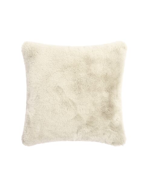 Housse de coussin en fausse fourrure - Kivo Blanc - 40x40 cm