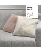 Housse de coussin en fausse fourrure - Kivo Blanc - 40x40 cm