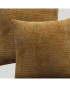 Housse de coussin Robin jaune moutarde - 45x45 cm