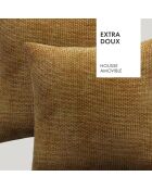 Housse de coussin Robin jaune moutarde - 45x45 cm