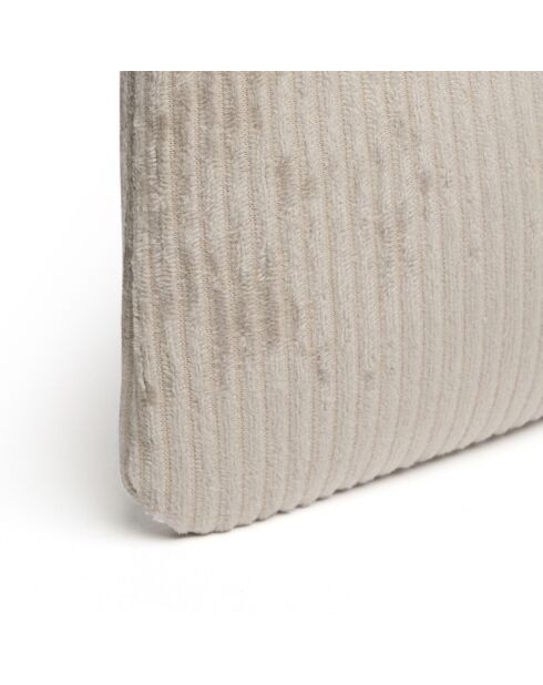Pochette plate velours côtelé Taupe - 20x12 cm