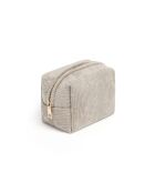 Pochette velours côtelé Taupe - 15x10x10 cm