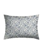 Taie d'oreiller percale cotton Fleurs Blue
