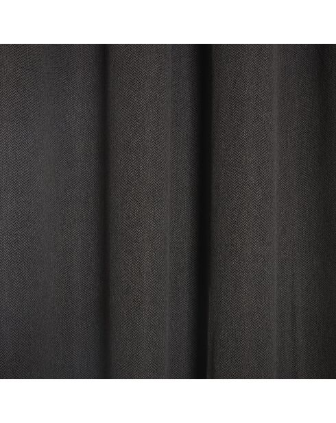 Rideau occultant à œillets - Sydney Gris foncé - 140x350 cm