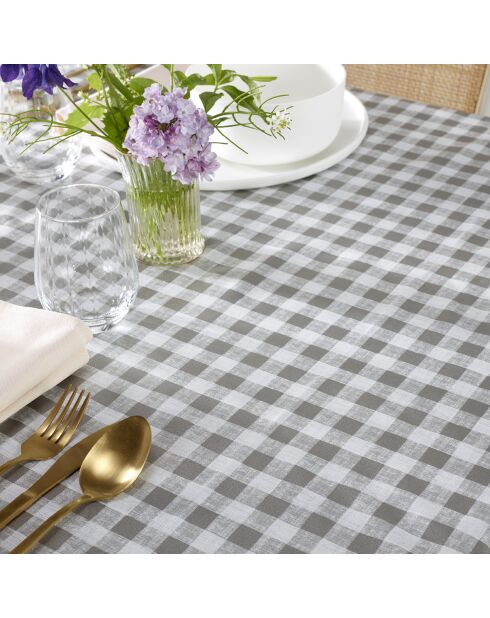 Nappe Damier Taupe